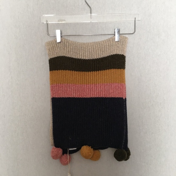 Madewell Striped Pom-Pom Scarf - Picture 5 of 5